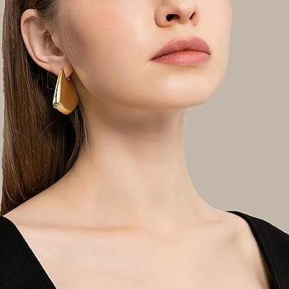 Chunky Gold/Silver Fin Earrings