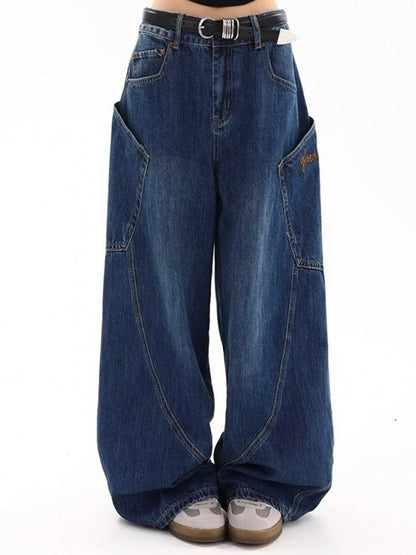 Vintage Large Pocket Scimitar Jeans