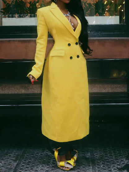 Fab Yellow Coat Outfit