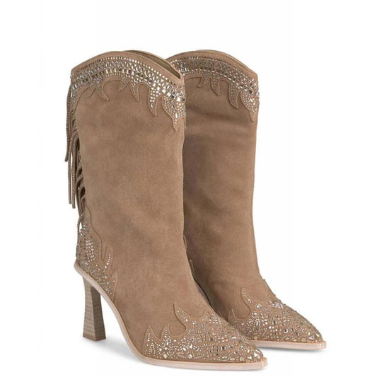 Women's Chic Fringed Cowboy Boots