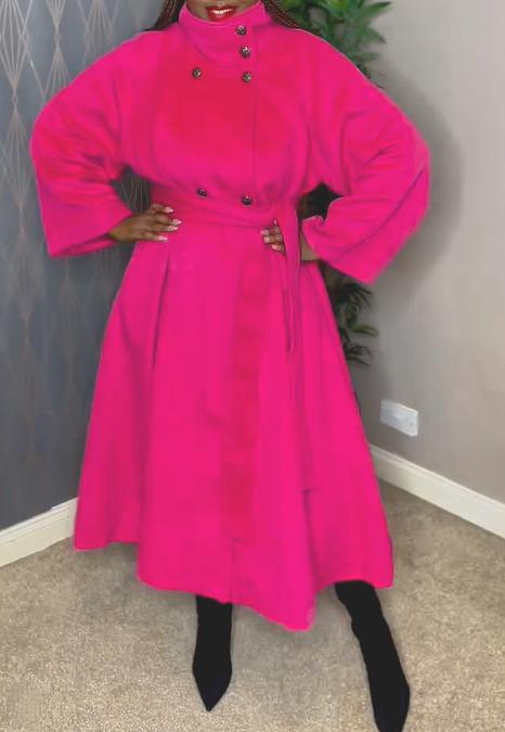 Fab Pink Comfy Coat